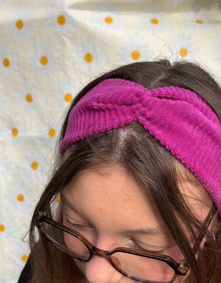 Bandeaux croisés en velours cotelé